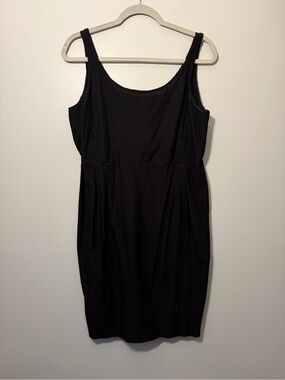 Eileen Fisher Black Scoop-Neck Sleeveless Mini Dress
